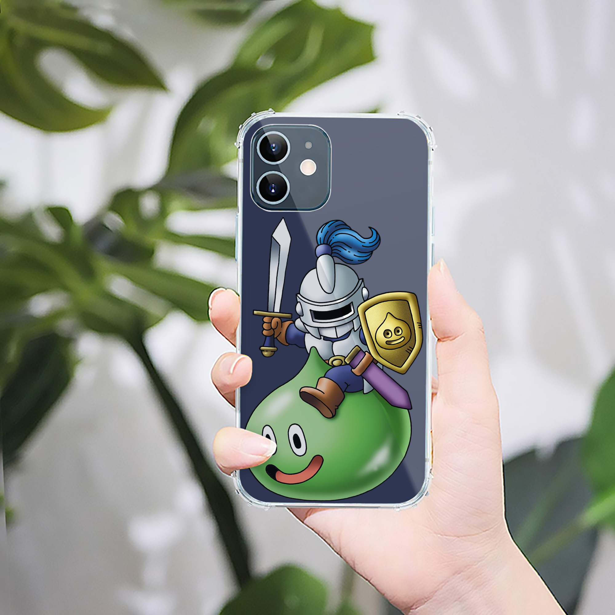 （画像用） ドラゴンクエスト Doragon Kuesuto Dragon Quest 【iPhone 12シリーズ対応】透明スマホケース（クリアソフトケース）